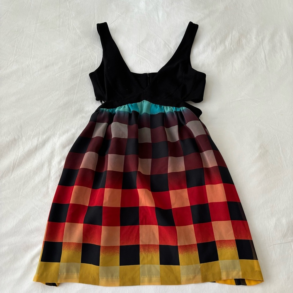 Vintage LaRok Side Cut Out Mini Dress Y2K